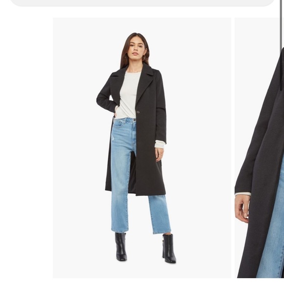 Belted faux wool coat- JustFab - Picture 1 of 4